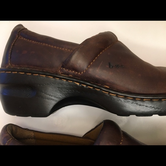 B.O.C Born Brown Women’s Leather C45723 Clogs/Shoes - Picture 8 of 15